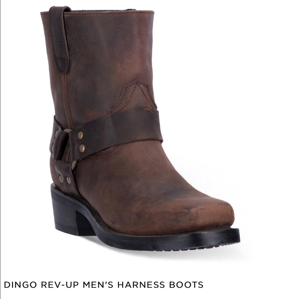 Dingo Dark Brown distressed men’s boots